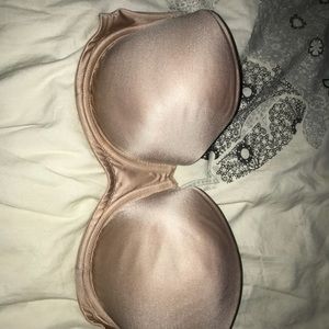 SOLD VS 34D strapless nude push up